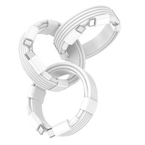 lot 6236 image: USB C to USB C Cable, USBC Cable for Apple, Fast Charging, 3-Pack 6FT White