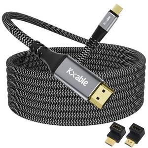 lot 6256 image: USB-C to HDMI Cable 20 ft, 4K, Thunderbolt 34 Compatible, 2 HDMI Adapters