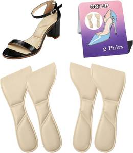lot 6290 image: 34 High Heel Cushion Inserts for Women - 2 Pairs (BeigeSmall)