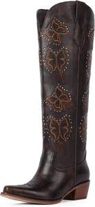lot 6297 image: Easyfox Cowboy Boots for Women Rhinestone Butterfly Embroidered Boots 8