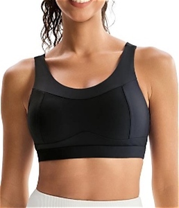lot 6452 image: RUNNING GIRL High Impact Sports Bra - Square Neck Crop Top BX3071 medium