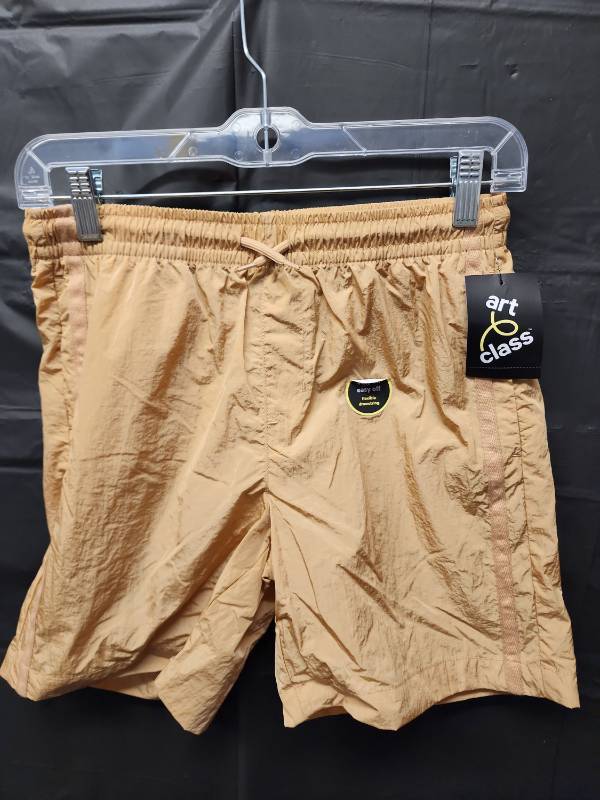 lot 71289 image: Art Class, Boys Beige Swim Shorts with Elastic Waistband (Size L 1012) - Retail $15
