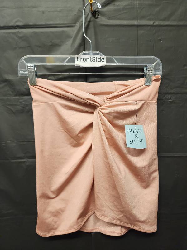 lot 71309 image: Shade & Shore Girls Pink Glitter Twist Front Sarong Skirt (Size XS 02) - Retail $20