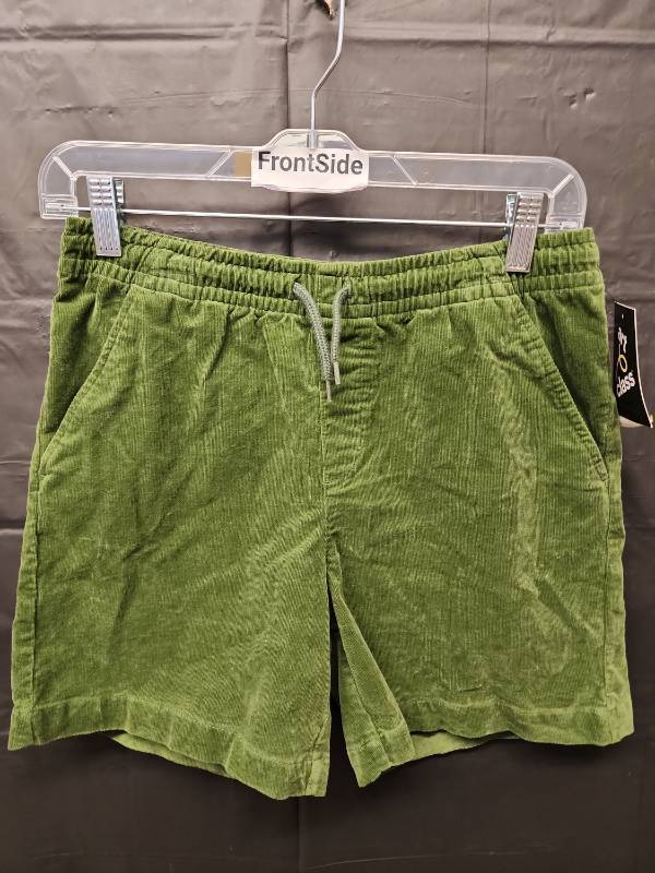 lot 71326 image: Art Class, Green Corduroy Drawstring Shorts (Size XL-14) - Retail $15