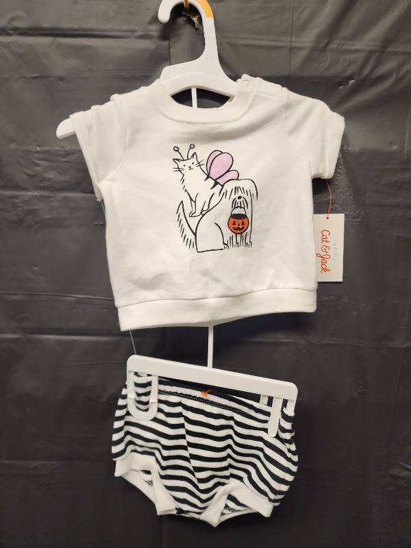 lot 71329 image: Cat & Jack Baby Two Piece Outfit Set (Size 0-3M) - Retail $12