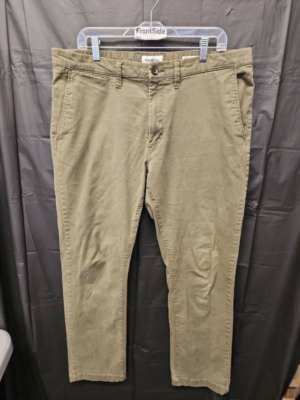 lot 71345 image: Goodfellow & Co. Adult Olive Green Athletic Chino Pants (Size W38xL32) - Retail $30