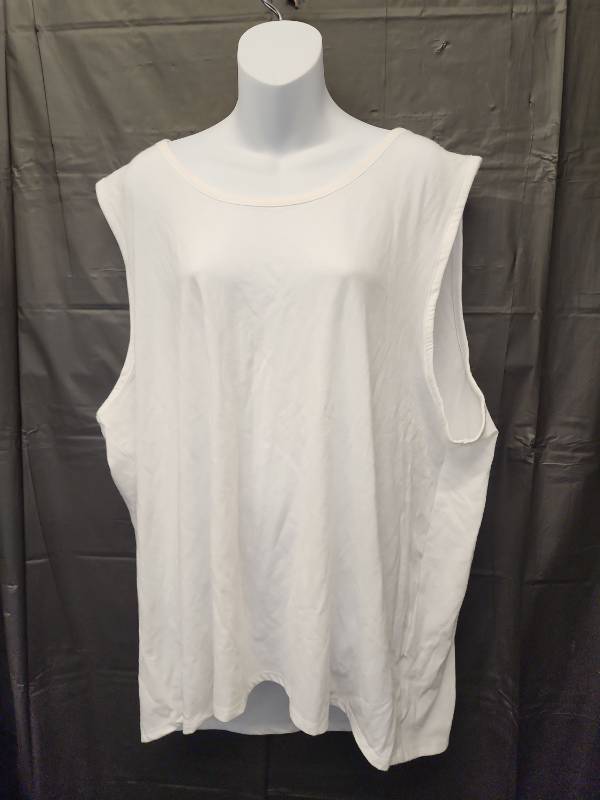 lot 71347 image: Goodfellow & Co. White Sleeveless Cotton Tunic Top (Size XXL) - Retail $15