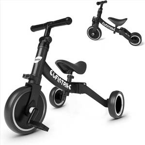 lot 70970 image: Elantrip 6-in-1 Convertible Tricycle Balance Bike - Retail $59