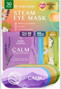 lot 70988 image: Body Restore Calm Steam Eye Mask 30 Pack - Retail $25