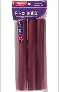 lot 71001 image: RED by KISS Flexi Rods Hair Curlers 3-Piece Set - Retail $3