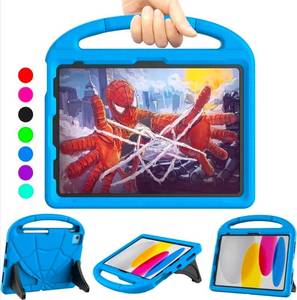 lot 71003 image: New iPad 10th Generation Case for Kids 10.9 Inch 2022, Lainergie iPad 10.9 Case 10th Generation Lightweight Shockproof Kids Friendly Cover with Handle Kickstand for 10.9 iPad 10th Gen 2022, Blue - Retail $15