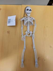 lot 71025 image: Poseable Skeleton Figure with Articulated Joints 16in  - Retail $12