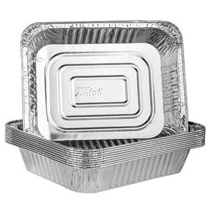 lot 1092 image: PLASTICPRO Disposable 9 x 13 Aluminum Foil Pans Half Size Deep Pack of 10