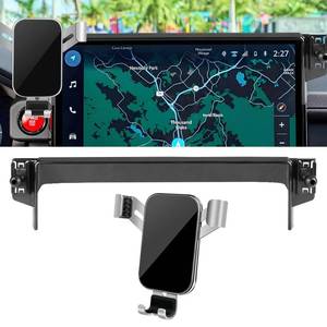 lot 1095 image: LUNQIN Car Phone Holder for Toyota Tacoma 2024 2025 2026 and Toyota 4Runner 2025 2026 14-inch Touch Screen  Auto Interior Accessories Best Cell Phones Mount Cellphone Charging Navigation Stand