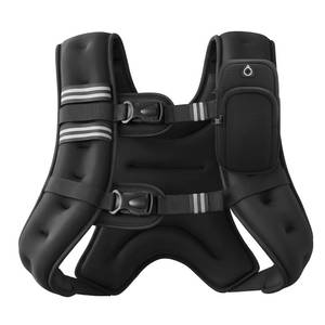 lot 2070 image: ZELUS Weighted Vest, 6lb8lb12lb16lb20lb25lb30lb Weight Vest with Reflective Stripe for Workout, Strength Training, Running, Fitness, Muscle Building, Weight Loss, Weightlifting, Black(16 lb)
