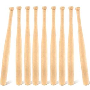 lot 2084 image: Marsui 12 Pack Unfinished Mini Baseball Bat 8 Inch Unpainted Wood Baseball Bats for Painting Keychain Action Figures DIY Craft Projects Ball Sports Party Favors