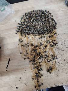 lot 2089 image: Crochet Hat for Women, Beanie Cap with Beads