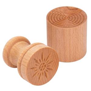 lot 2121 image: Maveite Corzetti Stamp Traditional Wooden Croxetti Pasta Stamp Tortelloni Hand Turned Wood Corn Corzetti Stamp Press Pasta Mould fresh pasta Maker Tools