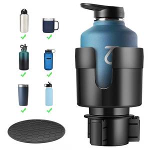 lot 2130 image: TYKOR Car Cup Holder Expander, Extender for Car with Adjustable Base