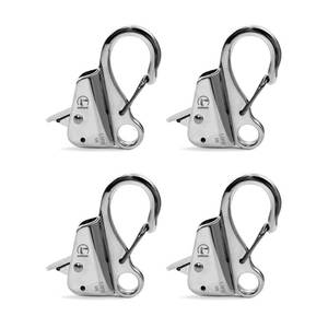 lot 2148 image: Sebnux Quick Release Boat Fender Clip Boat Bumper Clip (4, Silver)