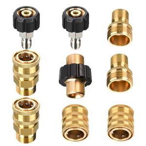 lot 2161 image: Tool Daily Pressure Washer Adapter Set, Quick Connect Kit, 9 Pack