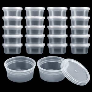 lot 2172 image: GWHOLE 20 Pack 4.5oz Slime Containers with Lids