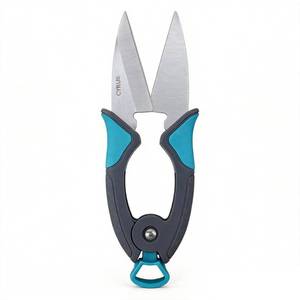 lot 2174 image: 7 Inch Straight Blade Pruning Shears Carbon Steel Snips For Bonsai Flower