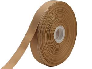 lot 2186 image: JESEP YONG 1in Khaki Grosgrain Satin Ribbon Bulk 100yd for Crafts