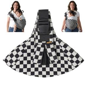 lot 2198 image: Toddler Sling Carrier with Extra Padding, Adjustable Baby Carrier for Toddler 9-48 Months, Non-Slip Ergonomic Seat, Lightweight Breathable Travel Baby Sling for Toddlers & Parents (Ebony Check)