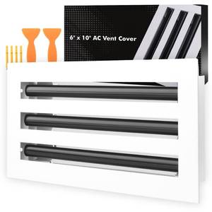 lot 5009 image: Solrix 10x6 Modern AC Vent Cover Aluminum Linear Slot Diffuser