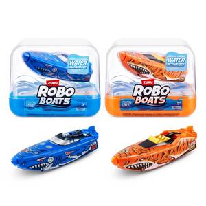 lot 5015 image: Robo Alive Robo Boats Tiger Shark & Robo Shark 2-Pack
