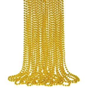 lot 6026 image: SHAOQINLIN Gold Bead Necklaces 12-Pack 33