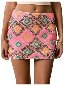 lot 6032 image: MakeMeChic Womens Sequin Mini Skirt Size  Small
