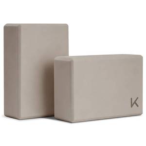 lot 7344 image: KEEP Yoga Block, High-Density EVA Foam 2 Pack Yoga Block with Non-Slip Textured Surface, Supportive, Lightweight - Ideal for Yoga(2-pack-Oat White)
