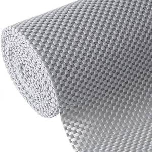 lot 7356 image: Shelf Liner, Non-Adhesive Roll Drawer Liners 12 Inches x 20 Feet, Non Slip Grip Durable Strong Clean, Shelving Liner for Kitchen cabinets,Storage, Desks, Kitchenware, Tableware, Light Gray