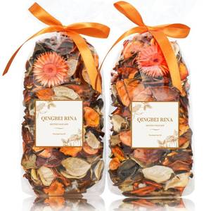 lot 8306 image: Fall Potpourri Bags, Orange Scented Decorative Bowl Filler, 8.4oz