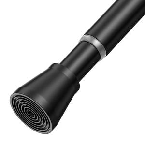 lot 8308 image: AIZESI Black Spring Tension Curtain Rods 28 to 48 Inch, Adjustable Curtain Rods No Drilling, Expandable Spring Curtains Rod, Non-slip Shower Curtain Rod for Bathroom Closet Doorway (78 Diameter)