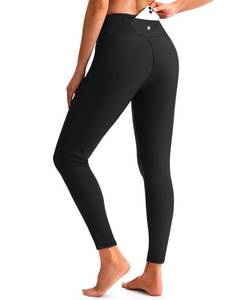 lot 8329 image: G Gradual Swim Pants for Women Zipper Pocket UPF 50 Leggings, Black, XXL