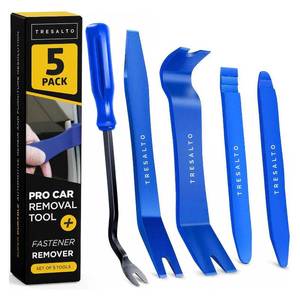 lot 8344 image: Tresalto Auto Trim Removal Tool Kit - 5 Piece set for Dash, Door Panel, Clip Remover - Scratch-Resist Nylon Pry Tools for Interior Car Trims Work - Panel Prying Tools Included - Blue