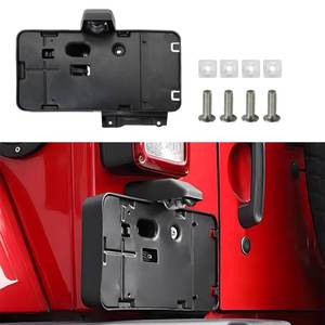 lot 9946 image: As is Gihdfer Rear License Plate Holder Frame Replacement for Jeep Wrangler JK
