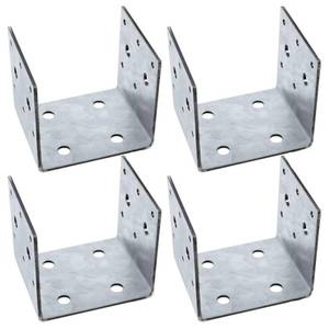 lot 9951 image: CNQLIS 4 PCS Heavy Duty Shelf Post Base Fit 4 x 4 Post Anchor Connectors