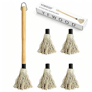 lot 9957 image: YFWOOD 18 Inch BBQ Mop Sauce Brushes Basting Brush Evenly Sauce Mop
