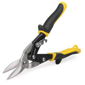 lot 10365 image: HURRICANE 10 inch Aviation Tin Snips, Straight Cut Metal Shears with Non-Slip Tyregrip Handle, Cr-V Steel Blades Shears for Thin Sheet Metal, Aluminum, Gutter & DIY Projects