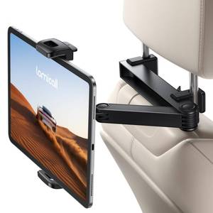 lot 10381 image: Lamicall Car Headrest Tablet Holder, Lockable Car Backseat Mount