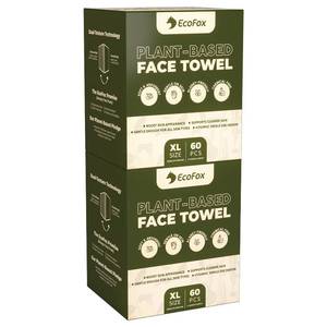 lot 11228 image: EcoFox Disposable Face Towels XL 120 Pack