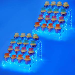 lot 11239 image: YestBuy 4-Tier Acrylic Display Shelf