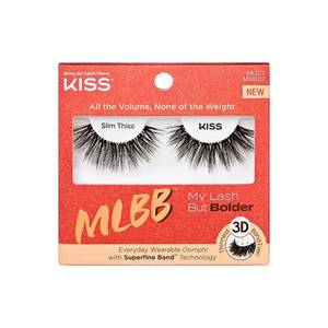 lot 12204 image: KISS Lash But Bolder False Eyelashes Slim Thicc 16mm