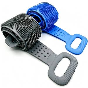 lot 12253 image: Sofine Silicone Back Scrubber 2-Pack 36in Dual-Sided