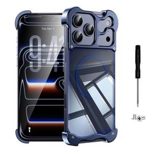 lot 12259 image: NEWBICASE Metal Bumper Case for iPhone 17 Pro Max