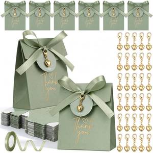 lot 14261 image: Whimsibelle 30-Piece Sage Green Gift Bag Set